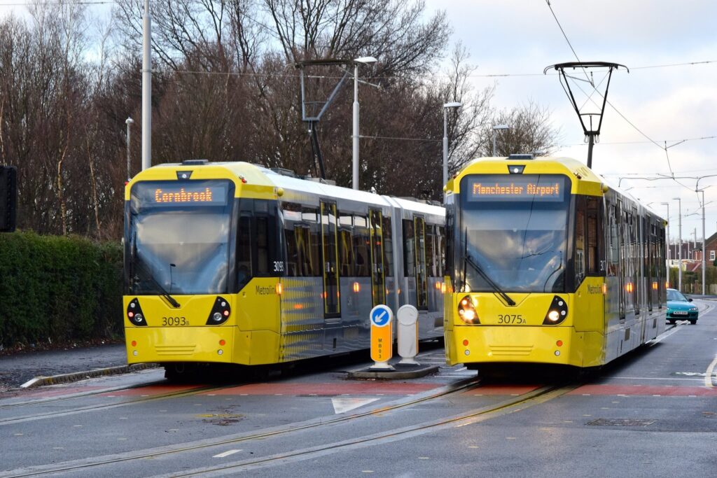 What is the layout of the Manchester Metrolink network