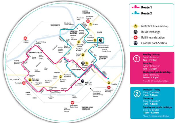 Manchester's Free Bus Route 1