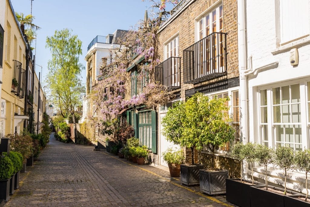 What are the benefits of residing in a mews house