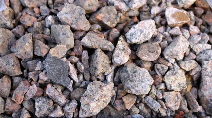 What are the typical density ranges for different types of aggregate